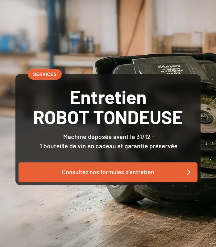Entretien d'un robot tondeuse