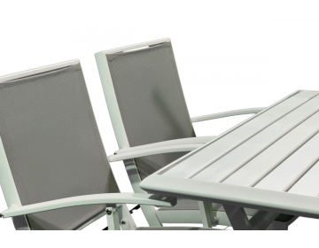 Ensemble Balcon Cassis 110X70 Alu White Mat + Féodal White Acc 4 places