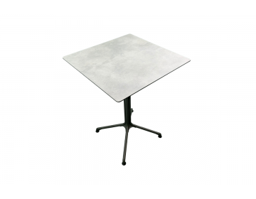 Ensemble Repas Horizon 69X69 Middle HPL Ciment 2 places