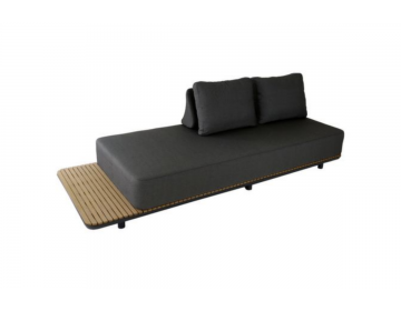 Ensemble Salon Freedom Alu/Look Bois - Graphite  6 places