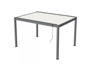 Pergola Bioclimatique Eris 3x3 Alu - Gris/Blanc