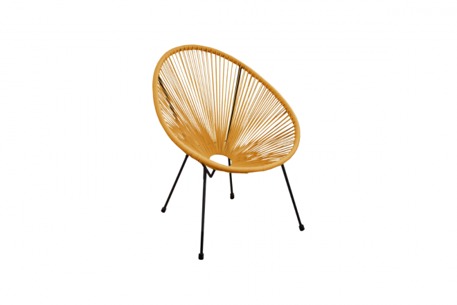 Fauteuil RIO - Grey/ Moutarde