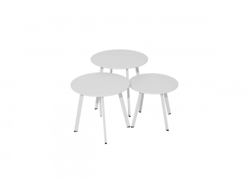 Table Basse Massaï D50 Blanc