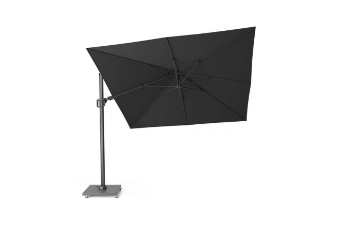 Parasol Alu Déporté Carré 3X3 Nova Sun Carbon + Tilt +Pied