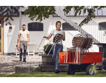 Tracteur HUSQVARNA batterie R 112iC incl. 85 cm pont de coupe