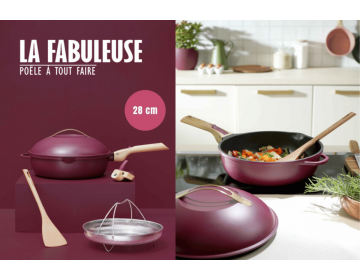 La Fabuleuse Poele 28cm - Rubis