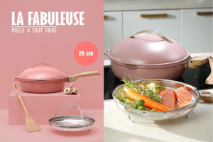 La Fabuleuse Poele 28cm - Pivoine