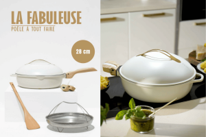 La Fabuleuse Poele 28cm - Meringue