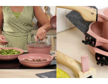 Batterie De Cuisine amovible 7 pieces - Guimauve