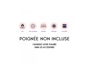 Poele amovible 24cm - Guimauve
