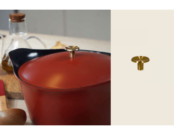 Poignee Cocotte Ronde Laiton