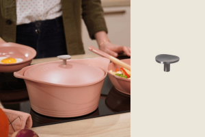 Poignee Cocotte Triangulaire arrondie Inox Brosse