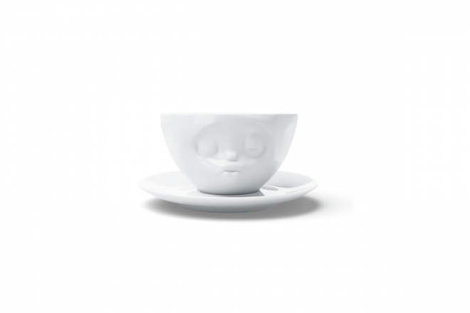 Tasse a Cafe avec Soucoupe "Bisou" 200ml
