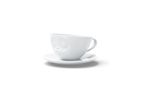 Tasse a Cafe avec Soucoupe "Bisou" 200ml