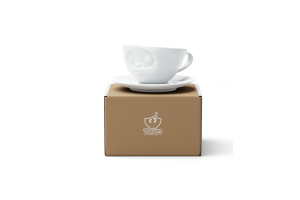 Tasse a Cafe avec Soucoupe "Bisou" 200ml