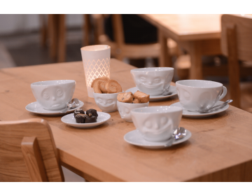 Tasse a Cafe avec Soucoupe "Bisou" 200ml