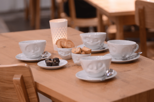 Tasse a Cafe avec Soucoupe "Bisou" 200ml