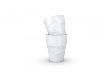 Set de 2 Mugs "Grognon" et "Espiegle" Sans anse 350ml