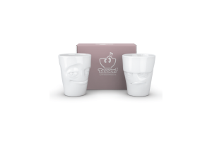 Set de 2 Mugs "Grognon" et "Espiegle" Sans anse 350ml