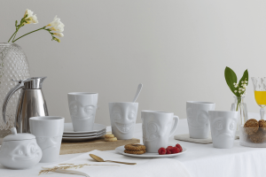 Set de 2 Mugs "Grognon" et "Espiegle" Sans anse 350ml