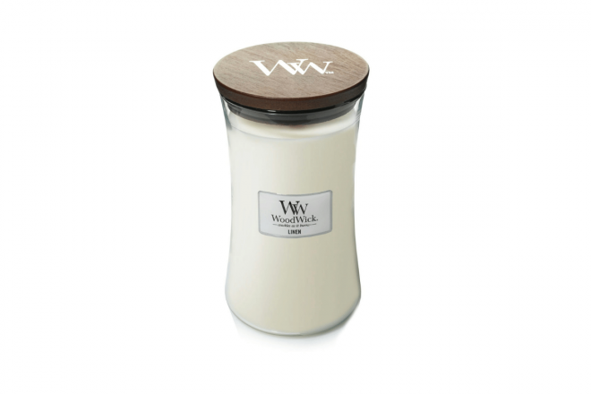 Linen Large Candle