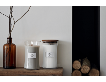 Linen Large Candle
