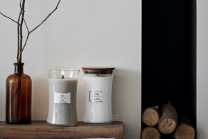Linen Large Candle