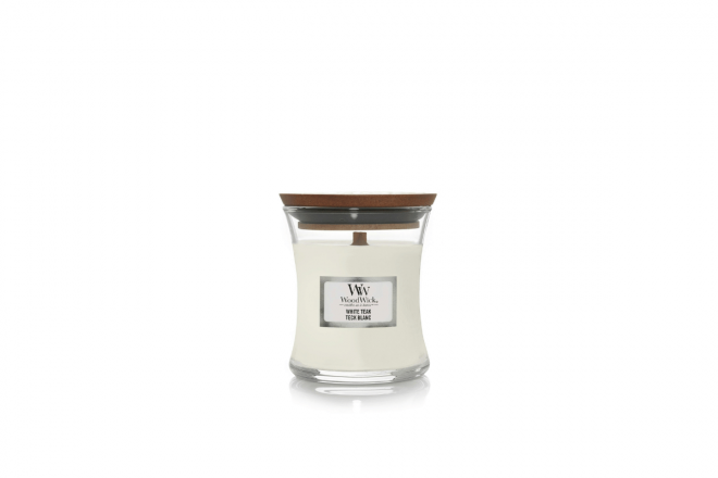 White Teak Mini Candle