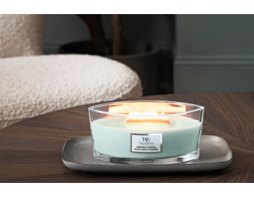Sagewood & Seagrass Ellipse Candle