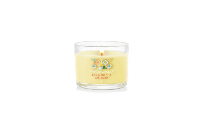 Frozen Lemon Gelato Filled Votive