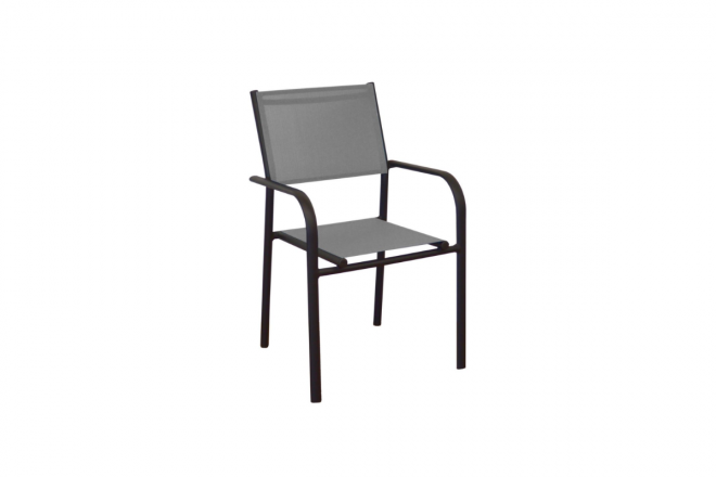 Chaise Duca  - Alu/Tpep - Graphite/ Perle