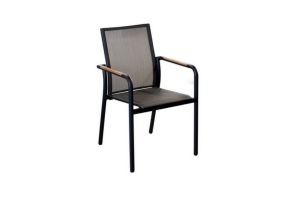Ensemble Repas Amber 180/230/280x100CM - Kedra - Graphite/Iron/ Aroha 6 places