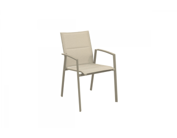 Ensemble Repas Darius 230/350x120CM - Alu - Crême/ Palma 8 places