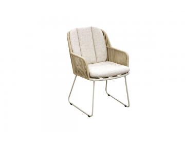 Ensemble Repas Darius 230/350x120CM - Alu - Crême/ Carma 8 places
