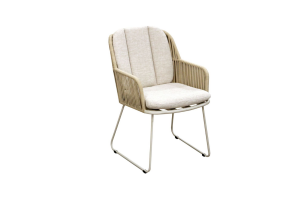 Ensemble Repas Darius 230/350x120CM - Alu - Crême/ Carma 8 places