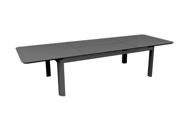 Ensemble Repas Darius 230/350x120CM - Alu - Graphite/ Carma 8 places