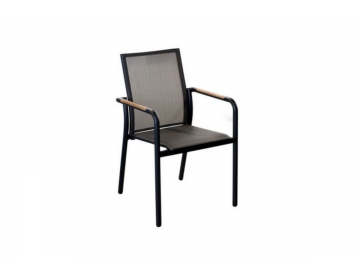 Ensemble Repas Durham 220x100 Charcoal Aroha 8 places