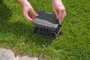 Boitier de protection des connexions de la station