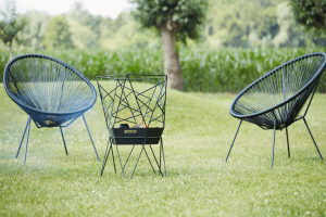 Barbecook Sierra brasero en acier laqué 45x45x71cm