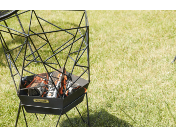 Barbecook Sierra brasero en acier laqué 45x45x71cm