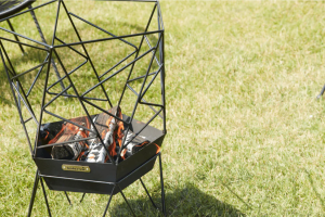 Barbecook Sierra brasero en acier laqué 45x45x71cm
