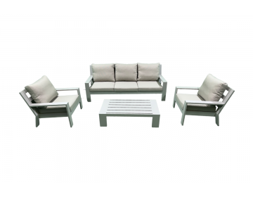 Ensemble Salon Merano Alu Sand 5 places