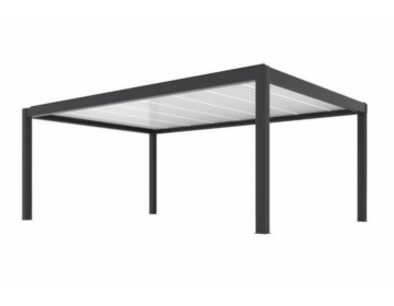Pergola Bioclimatique Summer 6x4 Motorisée Alu -  Gris/Blanc